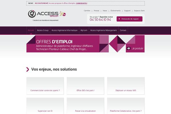 access-group.fr site used Access-group_theme