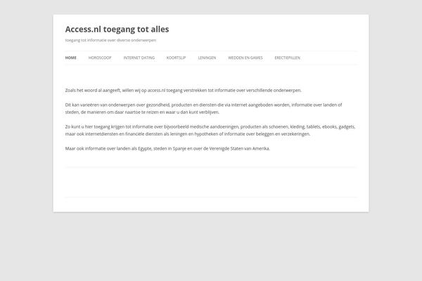 Twenty Twelve theme site design template sample