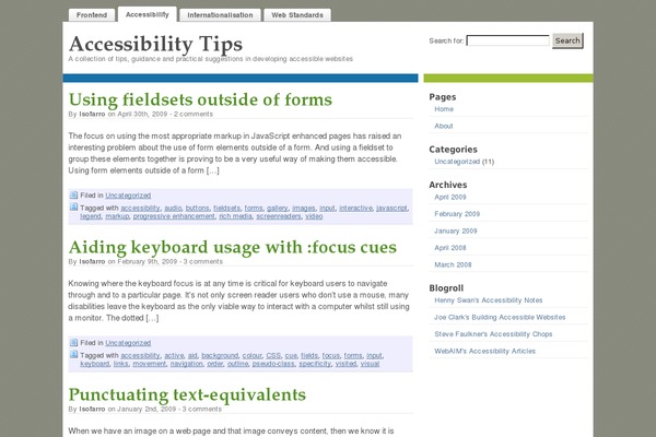 accessibilitytips.com site used Tips