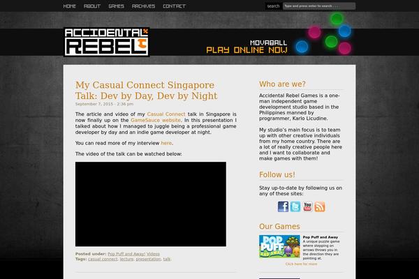 accidentalrebel.com site used Ar-indie-black