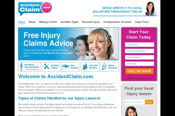 accidentclaim.com site used Grange