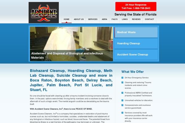 accidentscenecleaners.com site used Scaccident