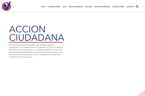 accionciudadana.org.gt site used Accionciudadana