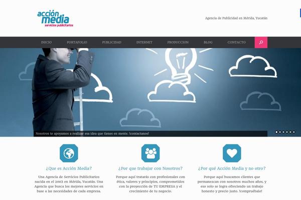 Vantage theme site design template sample