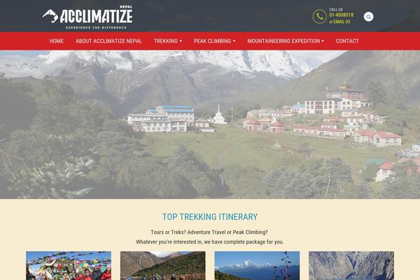 acclimatizenepal.com site used Sherpa