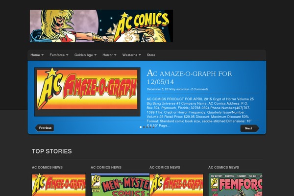 accomics.com site used quickstart