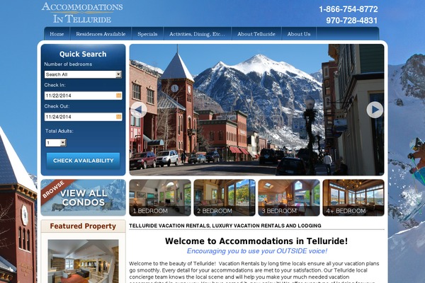 accommodationsintelluride.com site used Parkcity