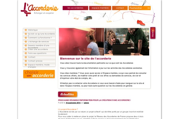 accorderie.fr site used Accorderie-slave