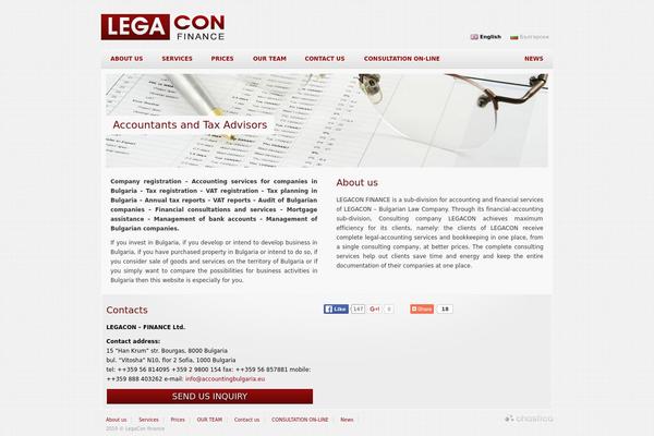 accountingbulgaria.eu site used Legacon