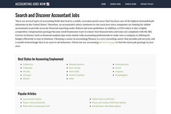 WordPress website example screenshot