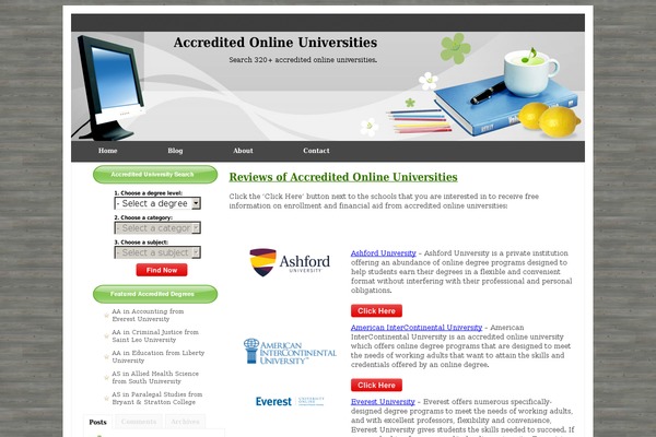 accreditedonlineuniversities.com site used Myedu