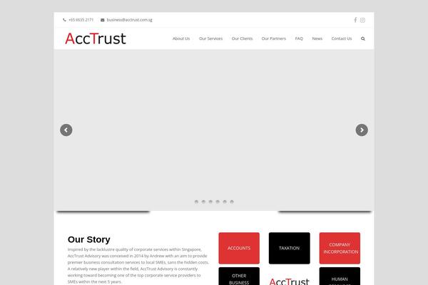 Total theme site design template sample
