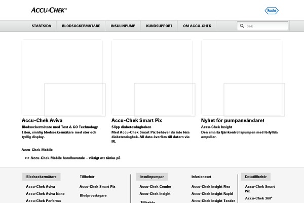 accu-chek.se site used Accu-chek