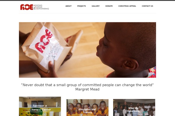 aceafricacharity.org site used Ace