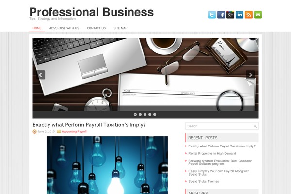 Netbiz theme site design template sample