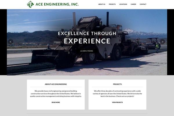 Ace theme site design template sample