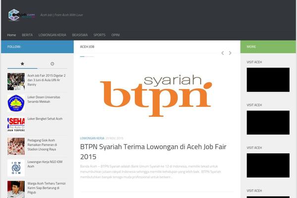 Hueman theme site design template sample