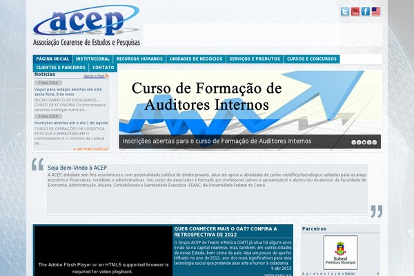 acep.org.br site used Aceptheme