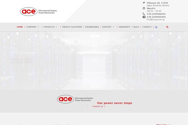acepower.gr site used Megaproject