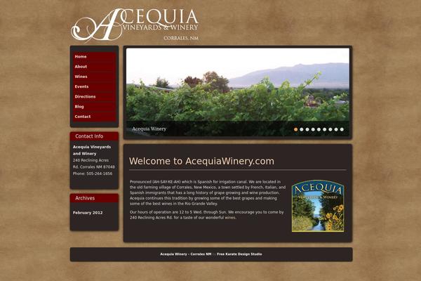 acequiawinery.com site used Mountaincreek