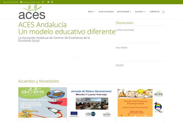 aces-andalucia.es site used Divi-aces