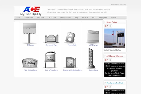 acesigncompany.com site used Acesigns