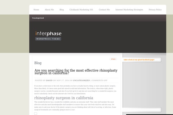 Interphase theme site design template sample