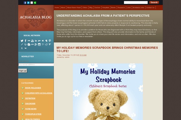 achalasiablog.org site used Theme986