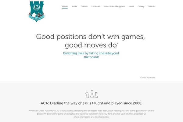 Aca theme site design template sample