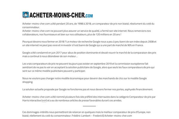 acheter-moins-cher.com site used Xsimply
