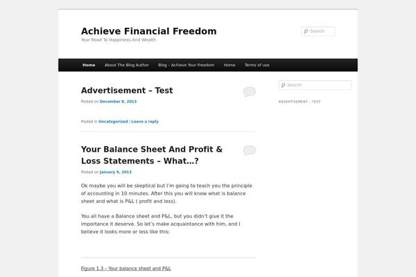 WordPress website example screenshot