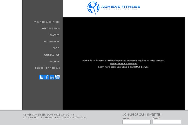 achievefitnessboston.com site used Achieve-fitness