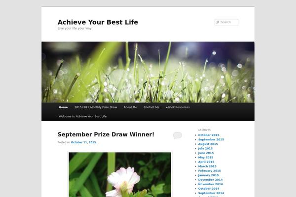 Twenty Eleven theme site design template sample