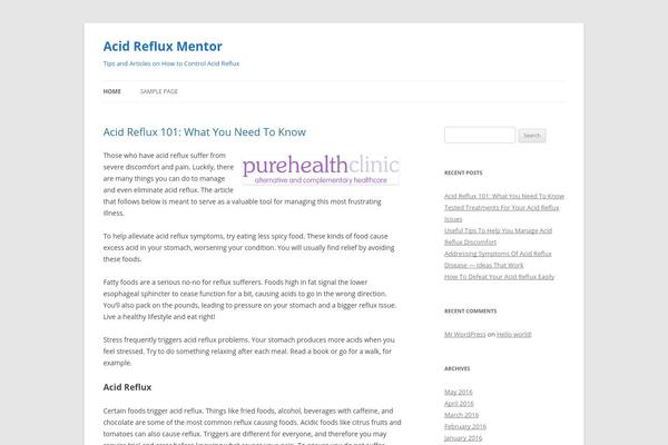 WordPress website example screenshot