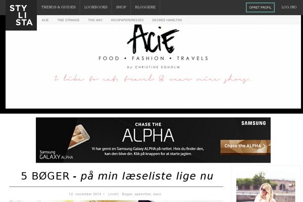 acie.dk site used Stylista