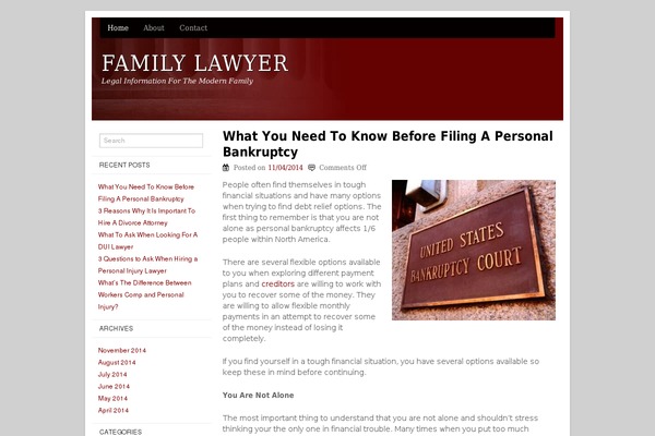 Basic-law theme site design template sample