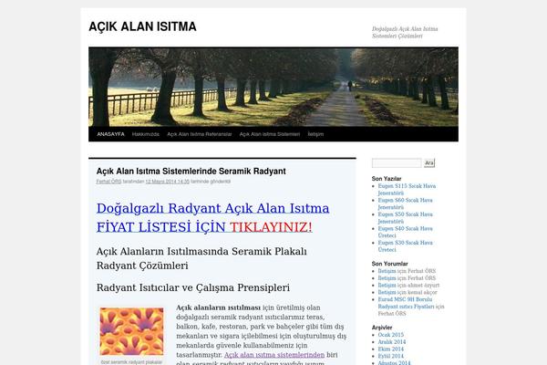 WordPress website example screenshot