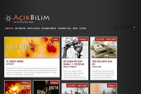 acikbilim.com site used Vlog