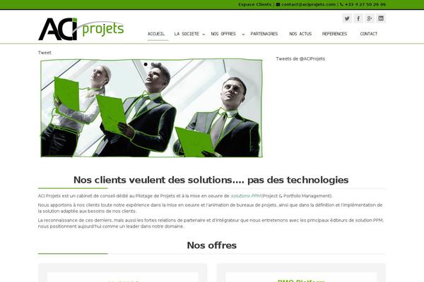 WordPress website example screenshot