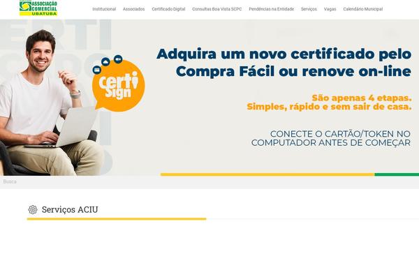 aciubatuba.com.br site used Aciu-theme