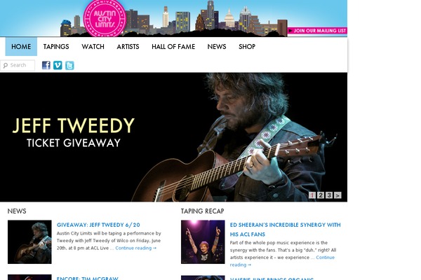 acltv.com site used Twentytwenty-acl