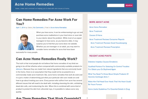 acnehomeremedies.net site used QuickPress