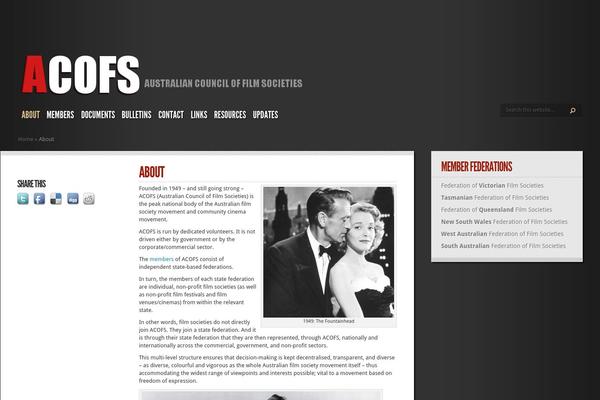 acofs.org.au site used TheStyle