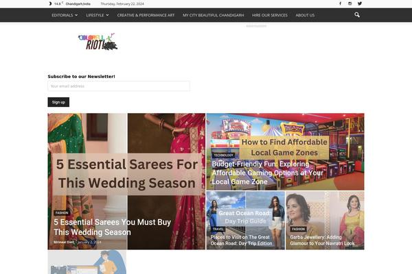 Newspaper theme site design template sample