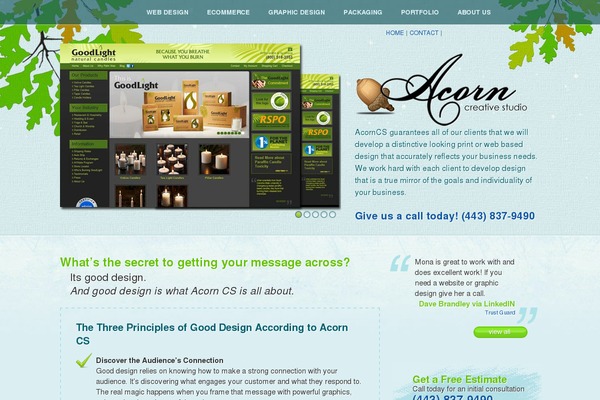 WordPress website example screenshot