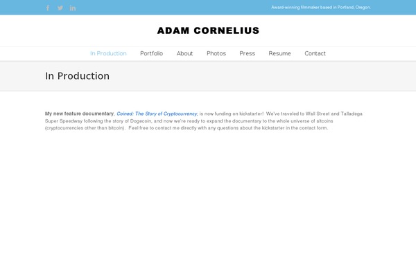 acornelius.com site used Humble