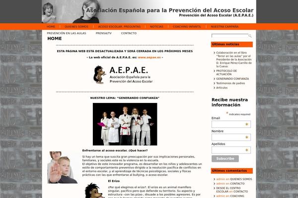 acoso-escolar.es site used Acosoescolarok
