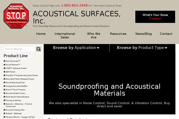 acousticalsurfaces.com site used Acoustical-default
