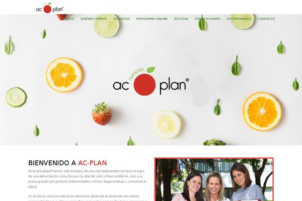 Dietitian theme site design template sample