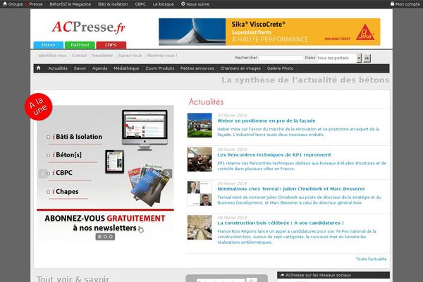 acpresse.fr site used Ataroa-portail